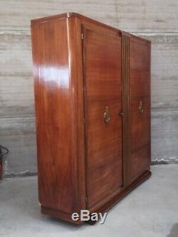 Exceptionnelle armoire cabinet dressing palissandre des indes art déco 1940