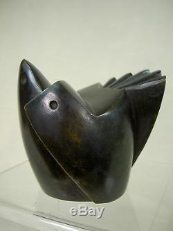 Ferdinand Parpan Magnif Bronze Statue Art Deco Moderniste 1930 Oiseaux Origin