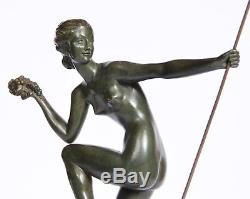 Femme danseuse en bronze art deco