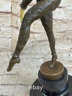 Français Bronze Art Déco Style Art Nouveau Femelle Sculpture Demetre H Chiparus