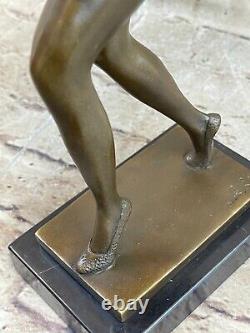 Français Gypsy Danseuse Par Nick Bronze Sculpture Figurine Art Nouveau Deco