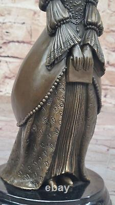 Français Joan De Arc Catholique Bronze Marbre Sculpture Par Chiparus Art Déco
