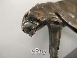 French Art Deco bronze walking panther sculpture Maurice Prost, Susse Fr. 1925