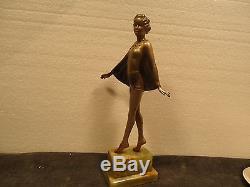 Genuine 1920s art deco bronze figure