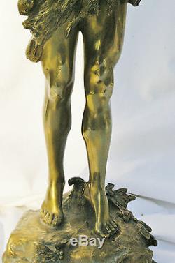 Grande Statue Bronze époque Art Déco Victoria JO 1924 Johnny Weissmüller