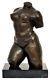 HUGE 6.8kg Bronze Female Bust Torso Abstract Art Deco Style Private Collection