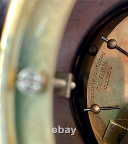 Horloge George Lavrov 1930 Art Déco Marbre Et Bronze