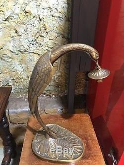 Lampe Art Deco En Bronze