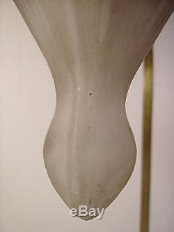 Lampe Art Deco En Bronze Et Tulipe Coeur De Marie Signee Muller Freres