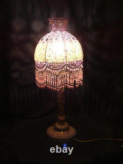 Lampe Art Nouveau début Art Déco en bronze dépoque