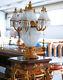 Lampe De Table Chevet En Cristal Bronze Style Belle Epoque Napoleon III Empire