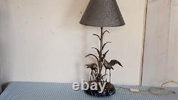 Lampe de décoration, pied de lampe en bronze argenté (estampillé AGUDO)