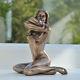 Large Erotic Bronze Woman Sculpture Figure Sexy Naked Nude Art Deco Mel 31026