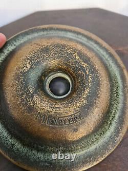 Magnifique cendrier à pipe de Max le Verrier Art déco en bronze. Signé. (Rare)