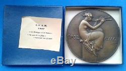 Medaille Art Deco en bronze Grece antique P. M Dammann medal medaglia Grecia