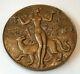 Medaille En Bronze Par Guiraud @ 1989 @ Style Art Deco @ Vin, Vendange, Vignoble