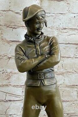 Musée Qualité Or Trimming Clown Bouffon Bronze Art Déco Sculpture Figurine Solde