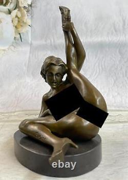 Nu Érotique Femme Figurine Bronze Sculpture Statue Figurine Art Déco Fonte Solde