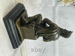 Ouest Art Déco Sculpture Juif Founder Prophet Moses Bronze Statue Figurine