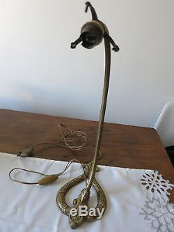 PIED DE LAMPE bronze doré art déco/art nouveau(début 20e)