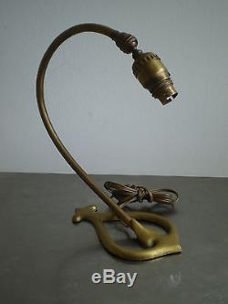 Pied Lampe Bryant USA 1907 Art Nouveau Bronze Dore Liberty Jugenstil Deco 1900