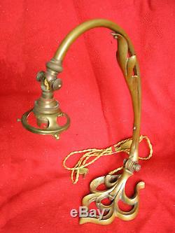 Pied Lampe articulée bronze ancienne pour tulipe muller schneider art-deco