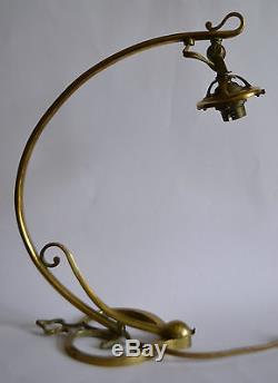 Pied de lampe en bronze et laiton ART-DECO