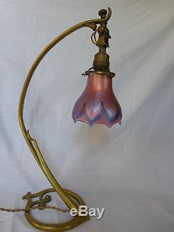 RARE LAMPE ART NOUVEAU DECO WAS BENSON & LOETZ 45 cm