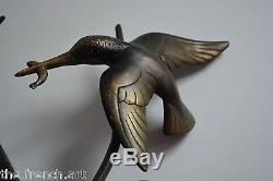 Rare Bronze Signe Limousin Dautrive Oiseau Art Deco