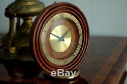 Rare Pendule De Table Jaeger Lecoultre 8 Day Art Deco Bauhaus Clock