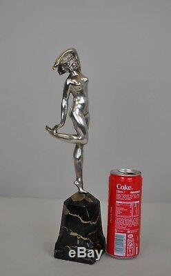 S Lipchytz, Danseuse Javanaise, Bronze Signé, Art Déco XXè