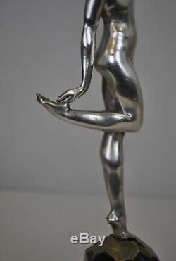 S Lipchytz, Danseuse Javanaise, Bronze Signé, Art Déco XXè