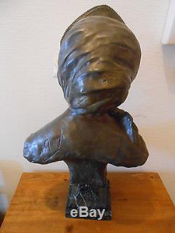 Sculpture Statue Chryselephantine Signee Gory Bronze Regule Marbre Art Deco