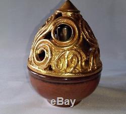 SUBLIME LAMPE BERGER de PIERRE CASENOVE BEIJING en bronze doré et grès