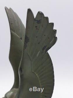 Sculpture MAX LE VERRIER vautour oiseau regule bronze FONTE D ART deco 1930