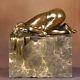 Sculpture/Statue bronze véritable Art nouveau/Art déco FEMME NUE Signée PABLO