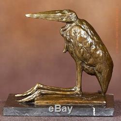 Sculpture/Statue bronze véritable Art nouveau/Art déco MARABOUT Signée BUGATTI