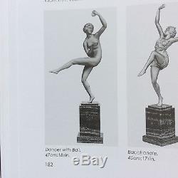 Sculpture art deco bronze Danseuse à la balle Maurice Guiraud Rivière