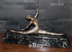 Sculpture bronze danseuse art deco signé MORANTE edition Marcel Guillemard 1930