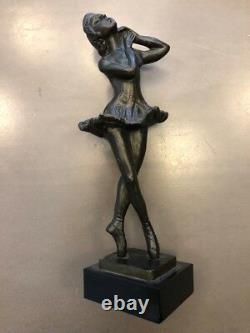 Sculpture danseuse bronze S. Zelikson Art Deco