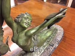 Sculpture en bronze 1930 Art-déco signée Salvatore MELANI