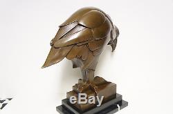 Statue Aigle Oiseau Animalier Style Art Deco Style Art Nouveau Bronze Signe