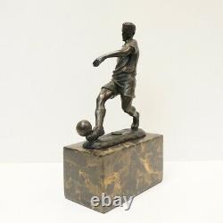 Statue Sculpture Football Style Art Deco Style Art Nouveau Bronze massif Signe