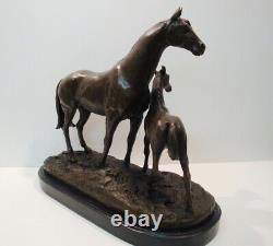 Statue en bronze Cheval Poulain Animalier Style Art Deco Style Art Nouveau Bronz