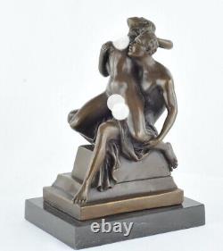 Statue en bronze Nue Couple homme femme Sexy Style Art Deco Style Art Nouveau Br