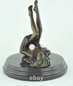 Statue en bronze Nue Danseuse Sexy Pin-up Style Art Deco Style Art Nouveau Bronz