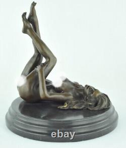 Statue en bronze Nue Danseuse Sexy Pin-up Style Art Deco Style Art Nouveau Bronz
