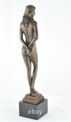 Statue en bronze Nue Danseuse Sexy Style Art Deco Style Art Nouveau Bronze Signe