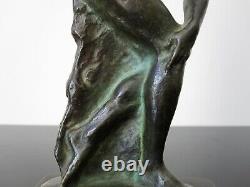 Statuette Art Deco Max Le Verrier Le Faguays Discobolle en bronze
