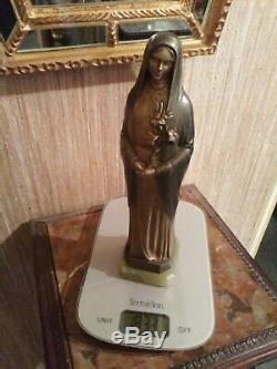Statuette Vierge en Bronze signée Jean LORMIER Art Déco